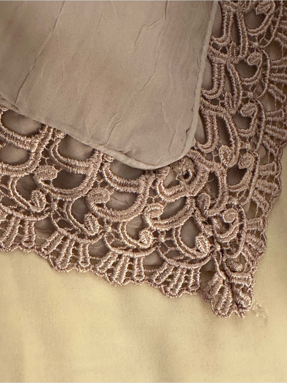 Standard size Lace Edged Pillow Shams, 1 Pair